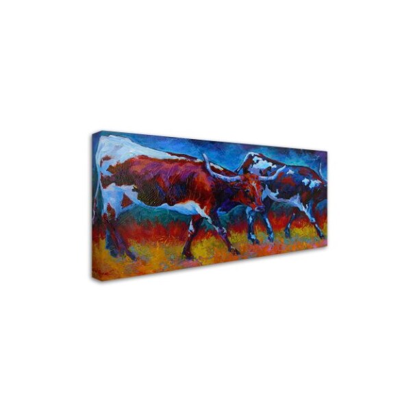 Marion Rose 'Moving At Dusk' Canvas Art,12x24